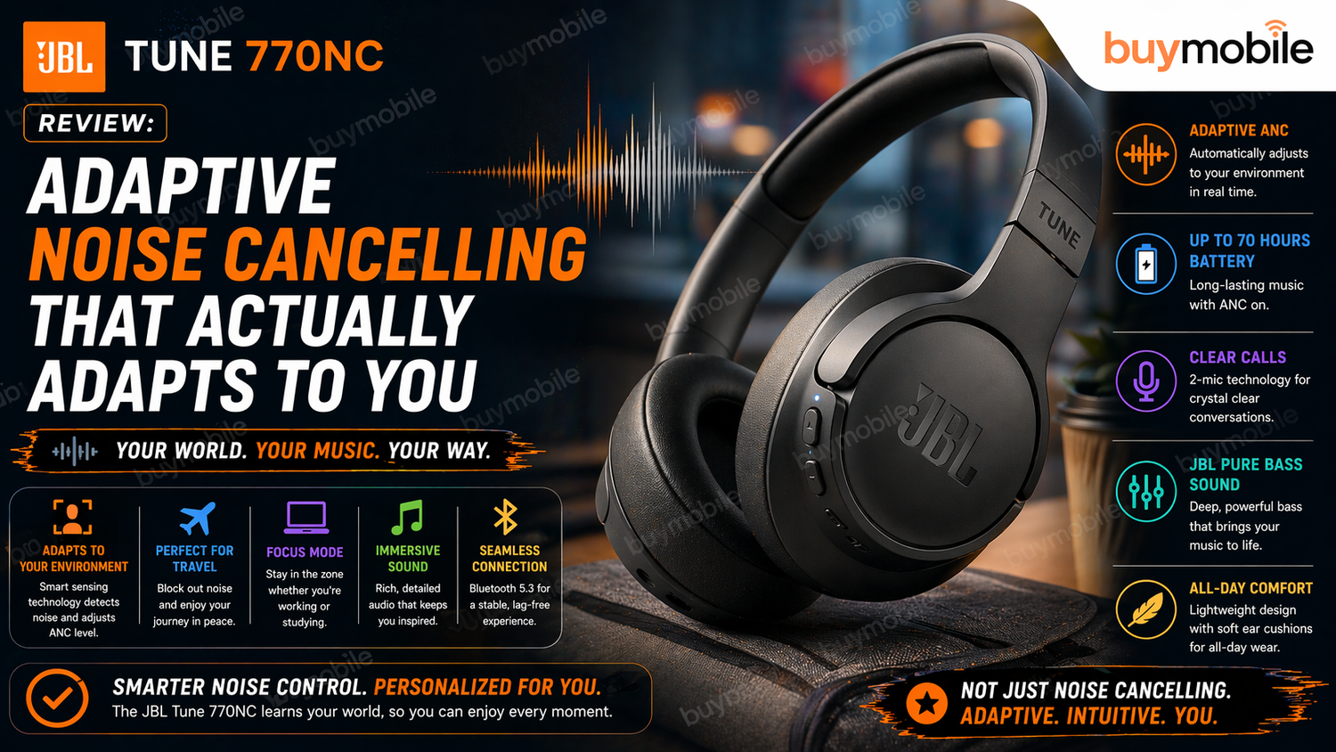 JBL Tune 770NC Review: Adaptive Noise Cancelling That Actually Adapts to You