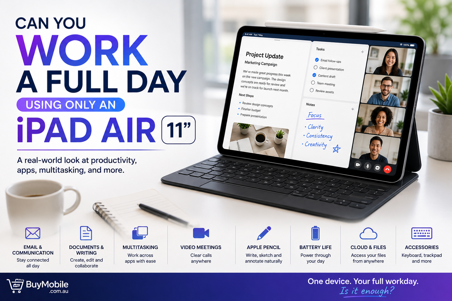 Can You Work a Full Day Using Only an iPad Air 11-inch?