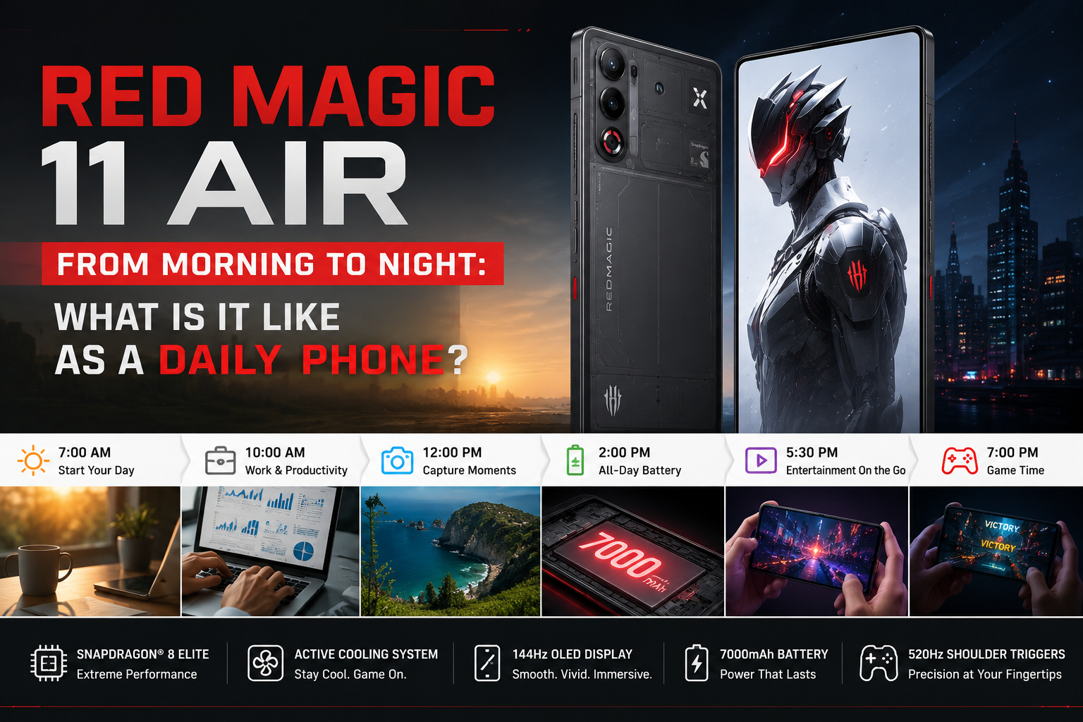 Red Magic 11 Air From Morning to Night: What Is It Like as a Daily Phone?
