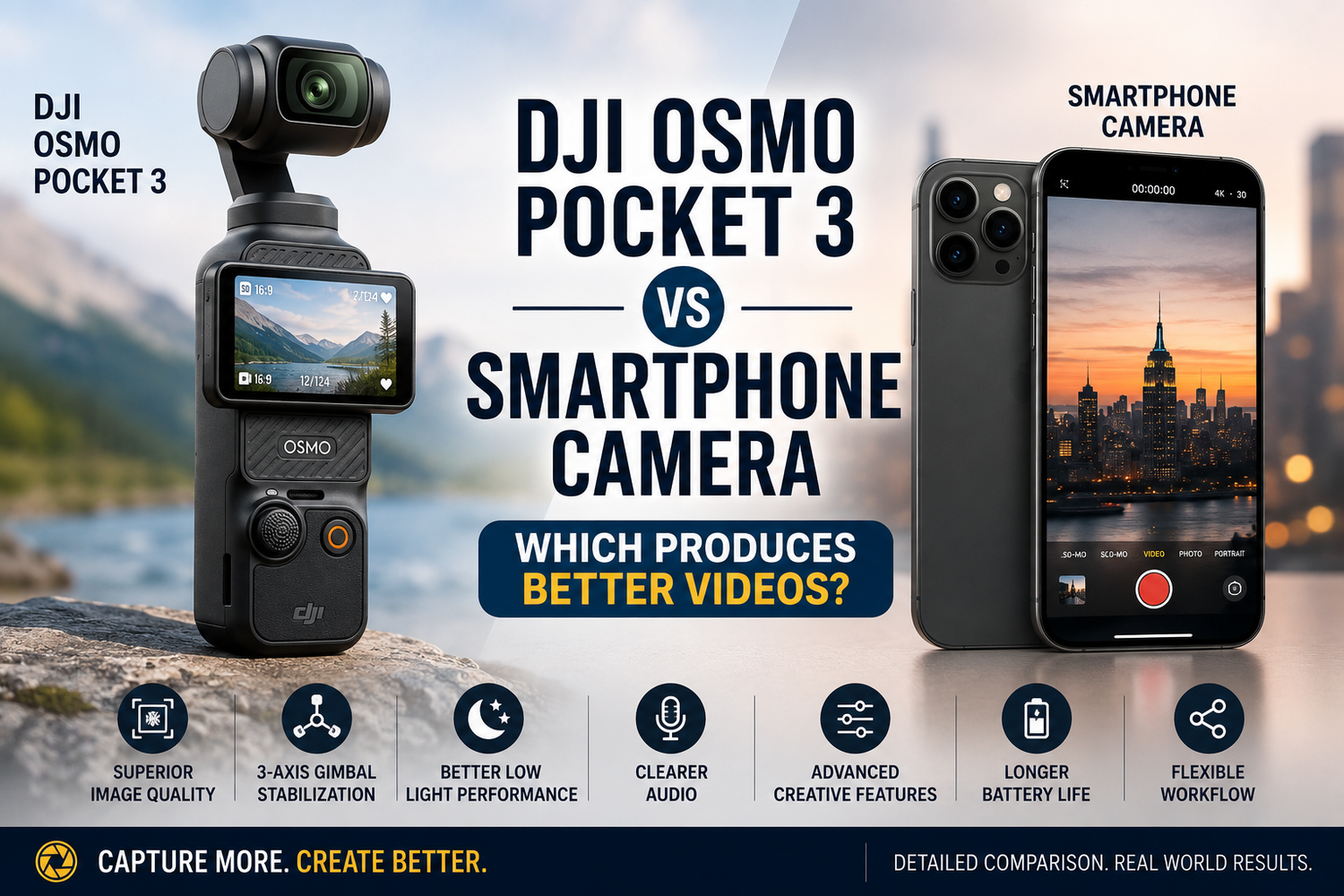 DJI Osmo Pocket 3 vs Smartphone Camera: Which Produces Better Videos?