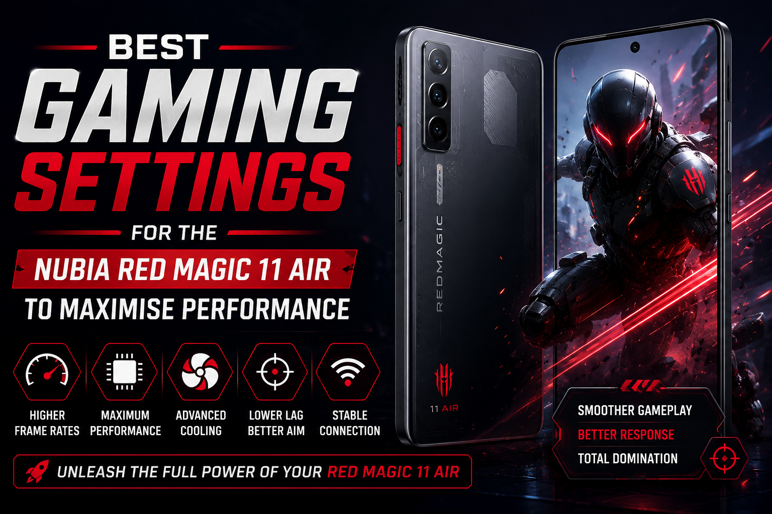 Best Gaming Settings for the Nubia Red Magic 11 Air to Maximise Performance