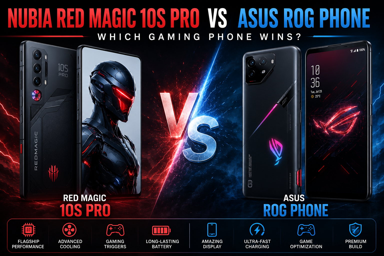 Nubia Red Magic 10S Pro vs ASUS ROG Phone: Which Gaming Phone Wins?
