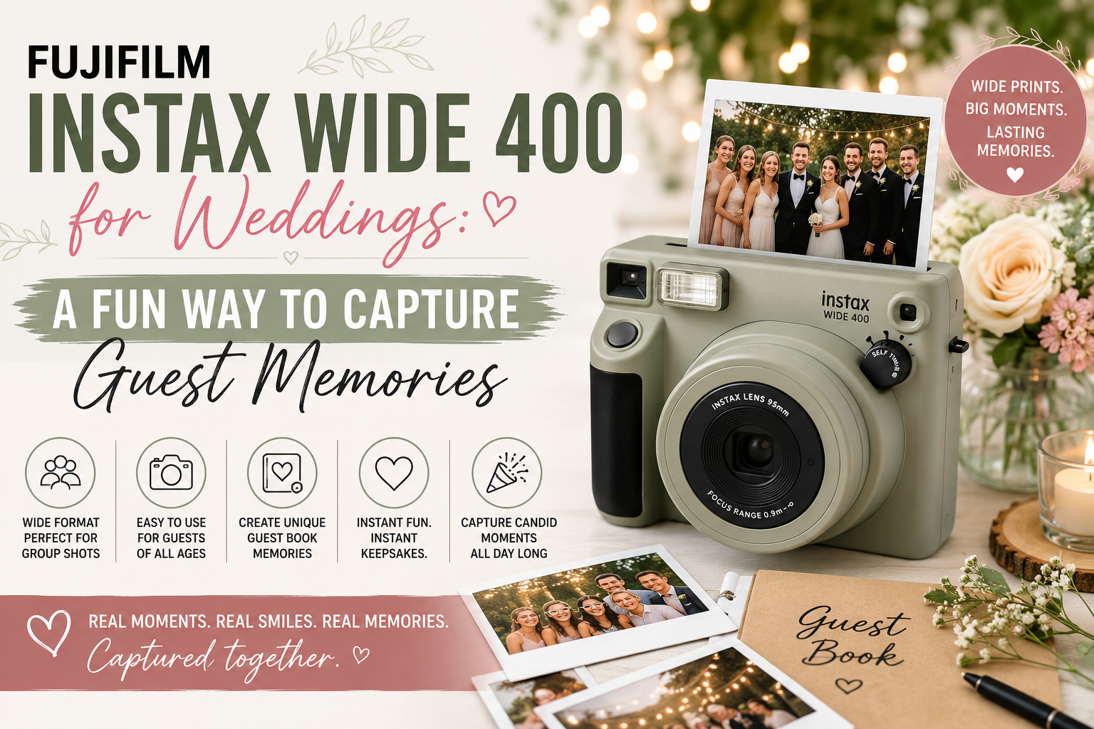 Fujifilm Instax Wide 400 for Weddings: A Fun Way to Capture Guest Memories