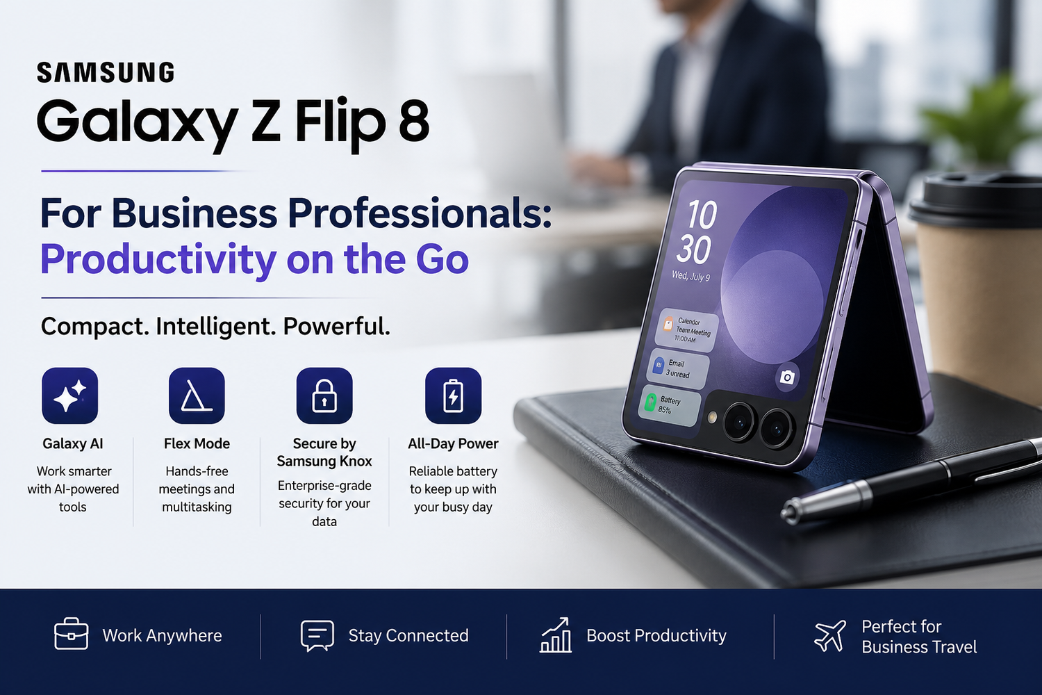 Samsung Galaxy Z Flip 8 for Business Professionals: Productivity on the Go