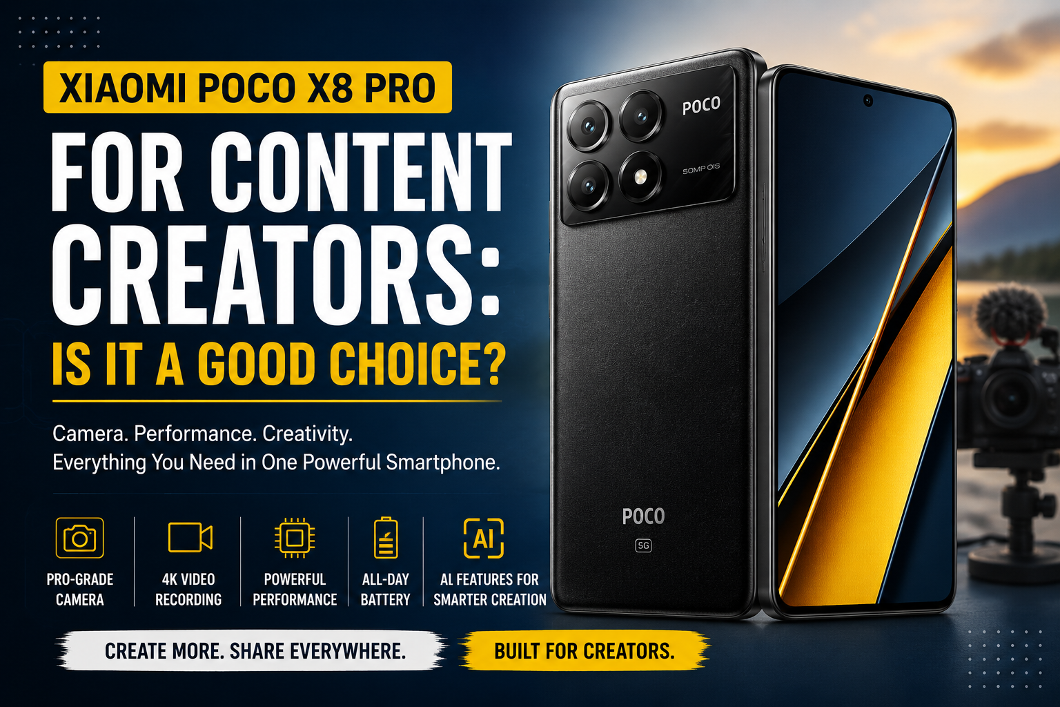 Xiaomi Poco X8 Pro for Content Creators: Is It a Good Choice?
