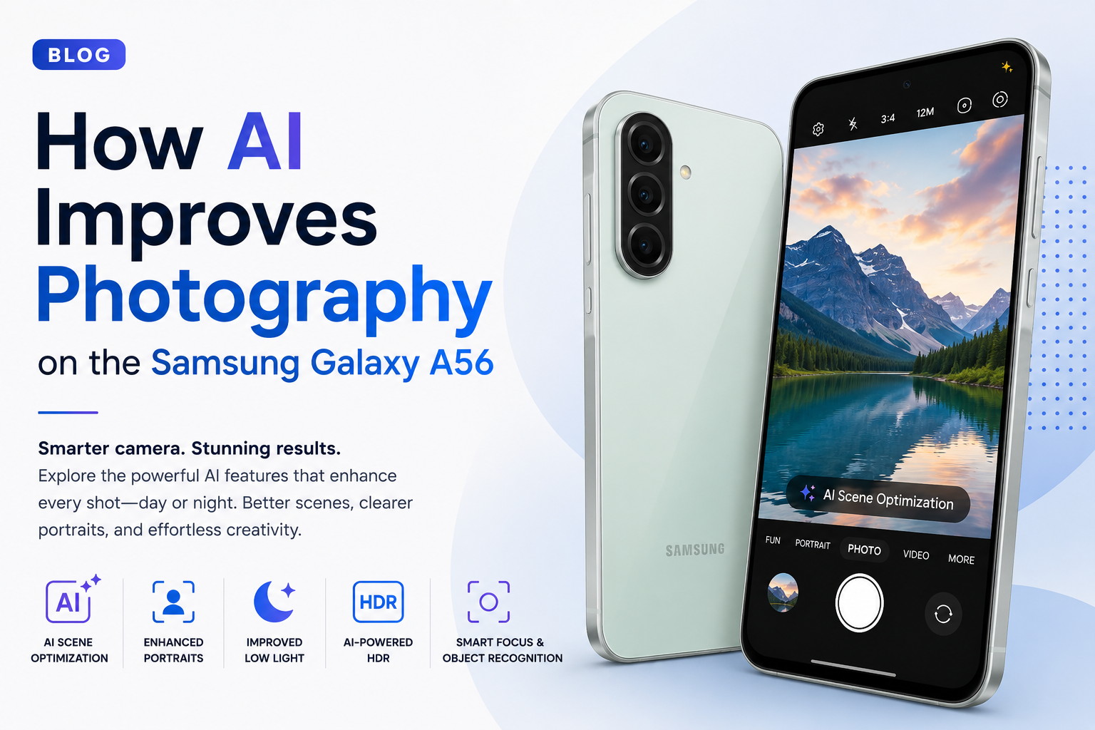 How AI Improves Photography on the Samsung Galaxy A56