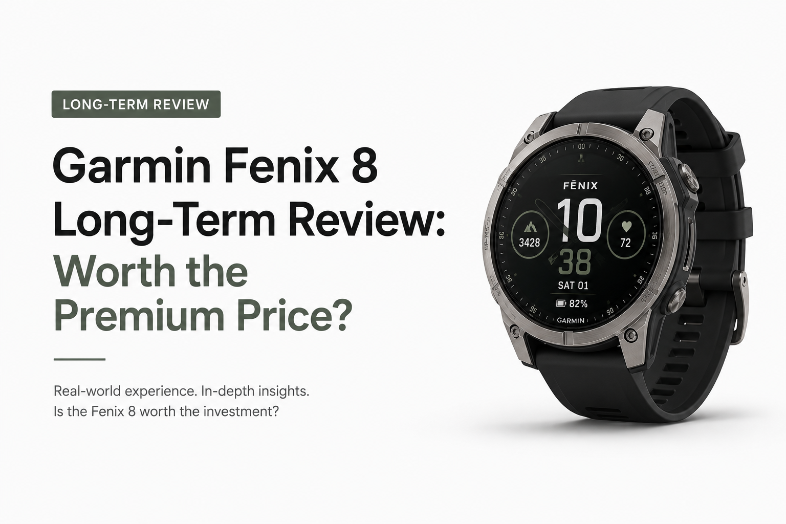 Garmin Fenix 8 Long-Term Review: Worth the Premium Price?