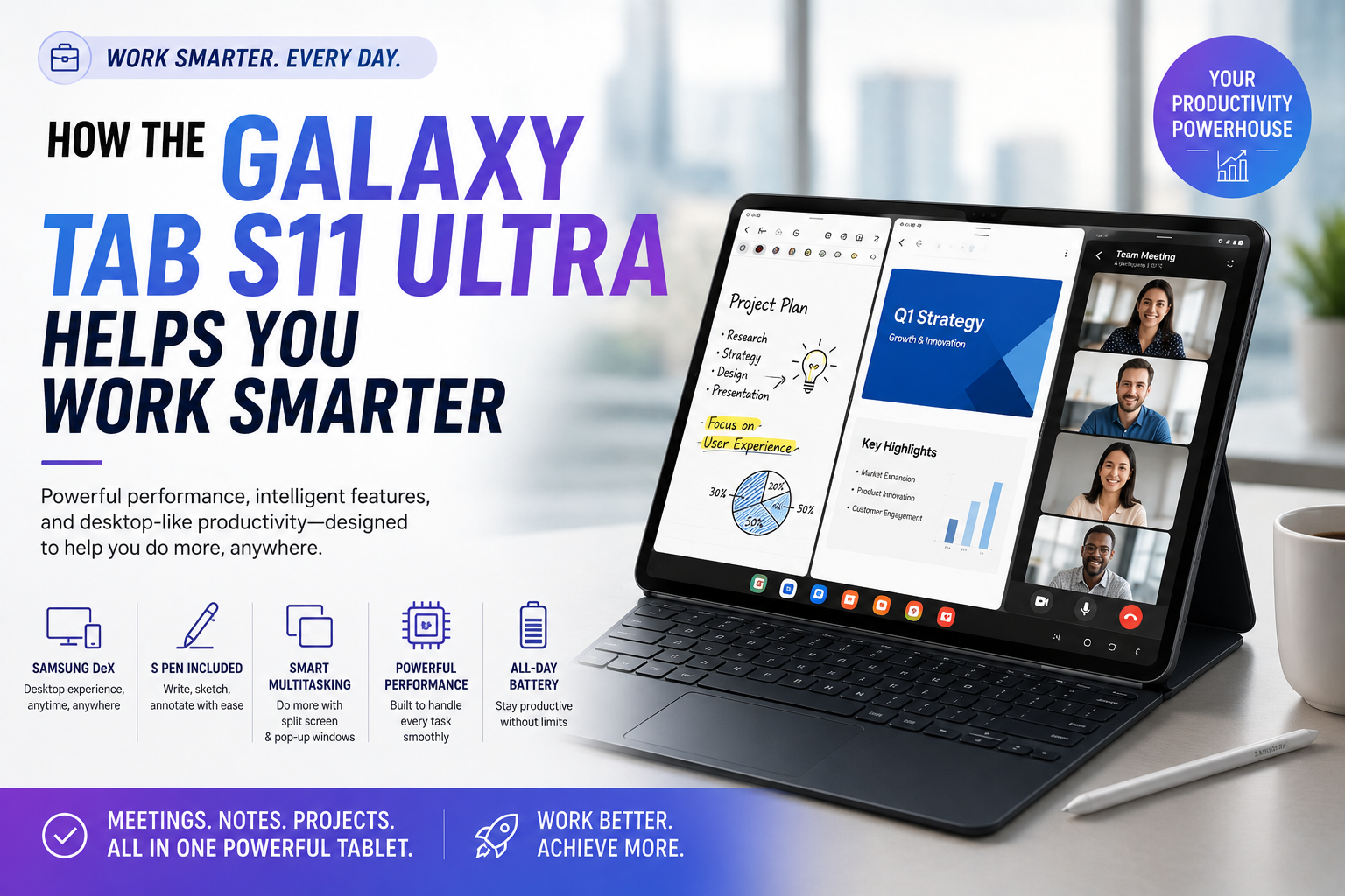 How the Galaxy Tab S11 Ultra Helps You Work Smarter