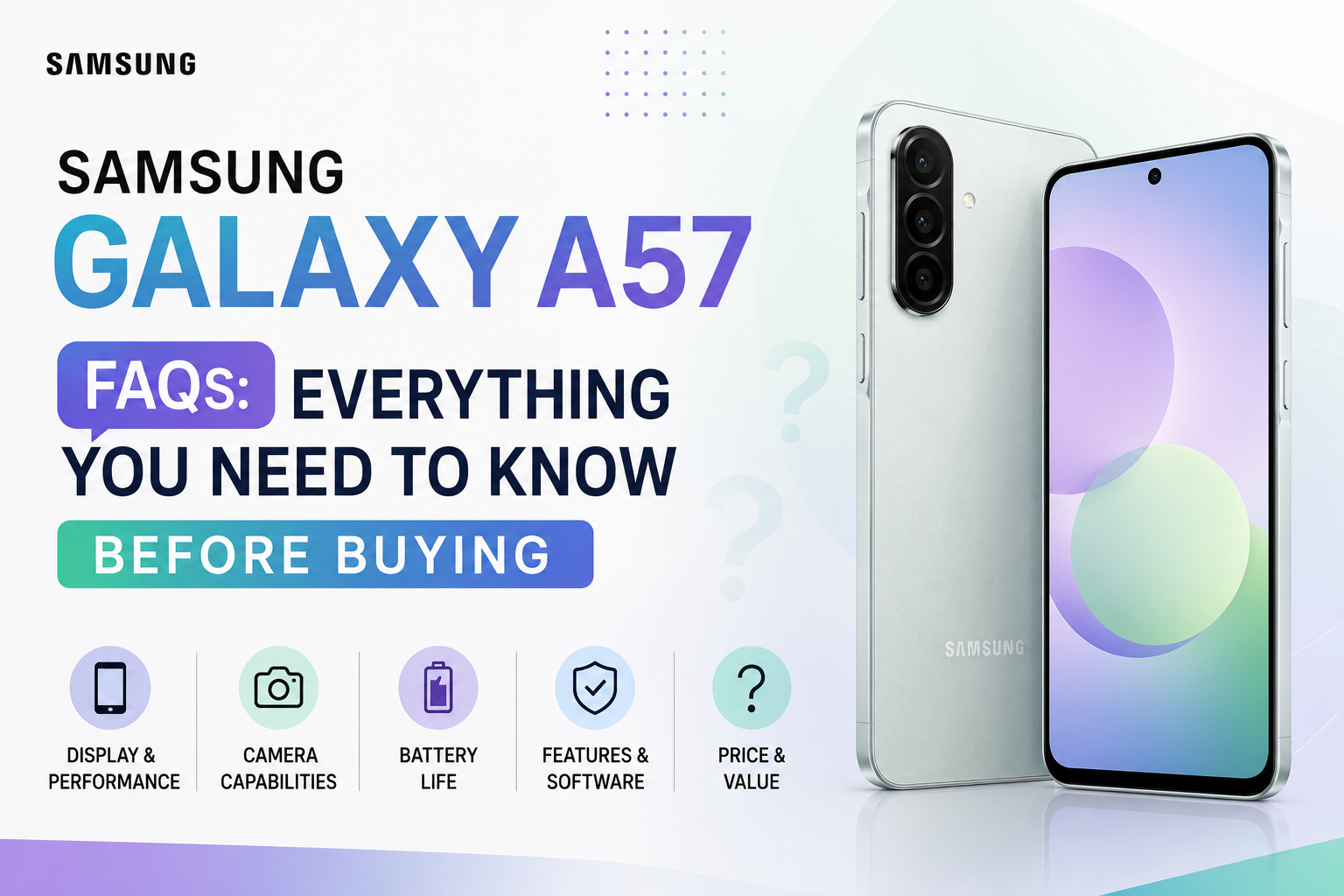 Samsung Galaxy A57 FAQs: Everything You Need to Know Before Buying
