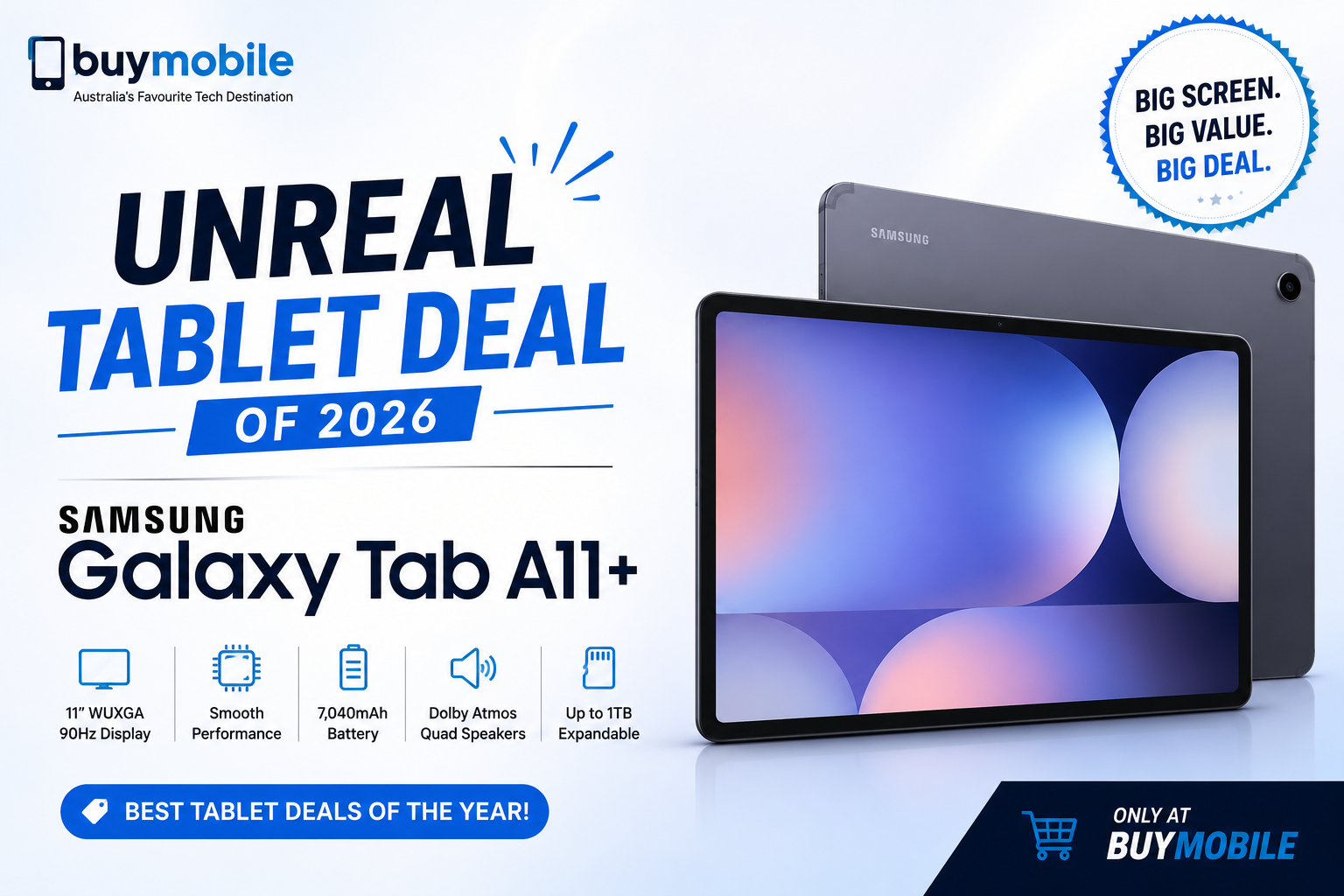 Unreal Tablet Deal of 2026: Samsung Galaxy Tab A11+