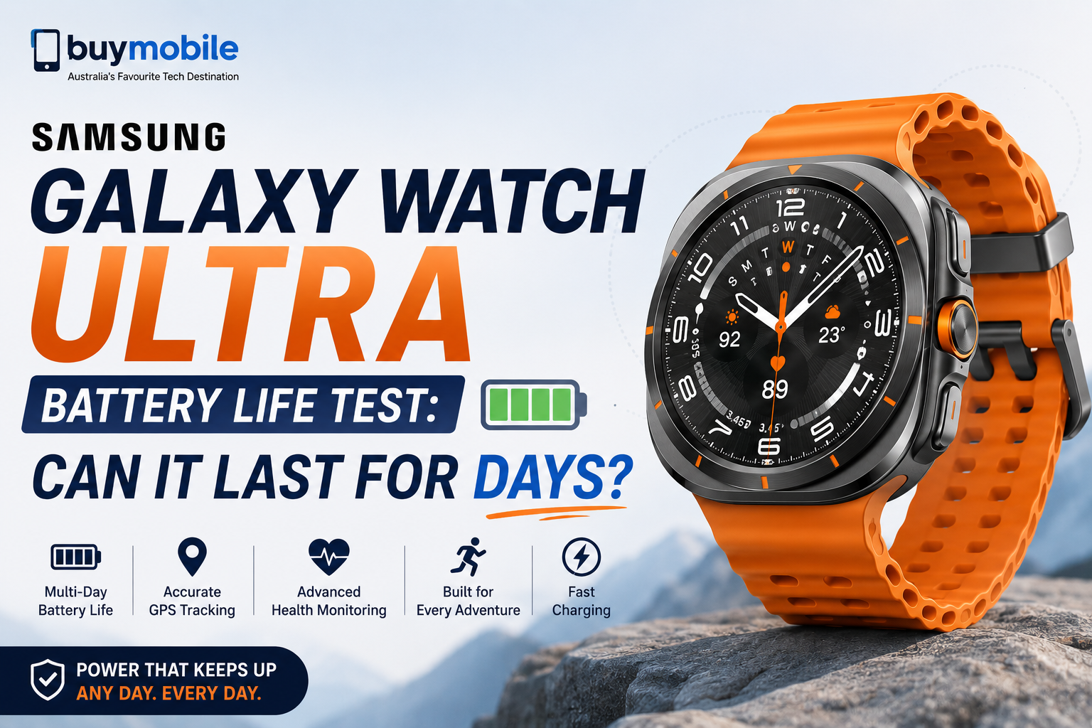 Samsung Galaxy Watch Ultra Battery Life Test: Can It Last for Days?