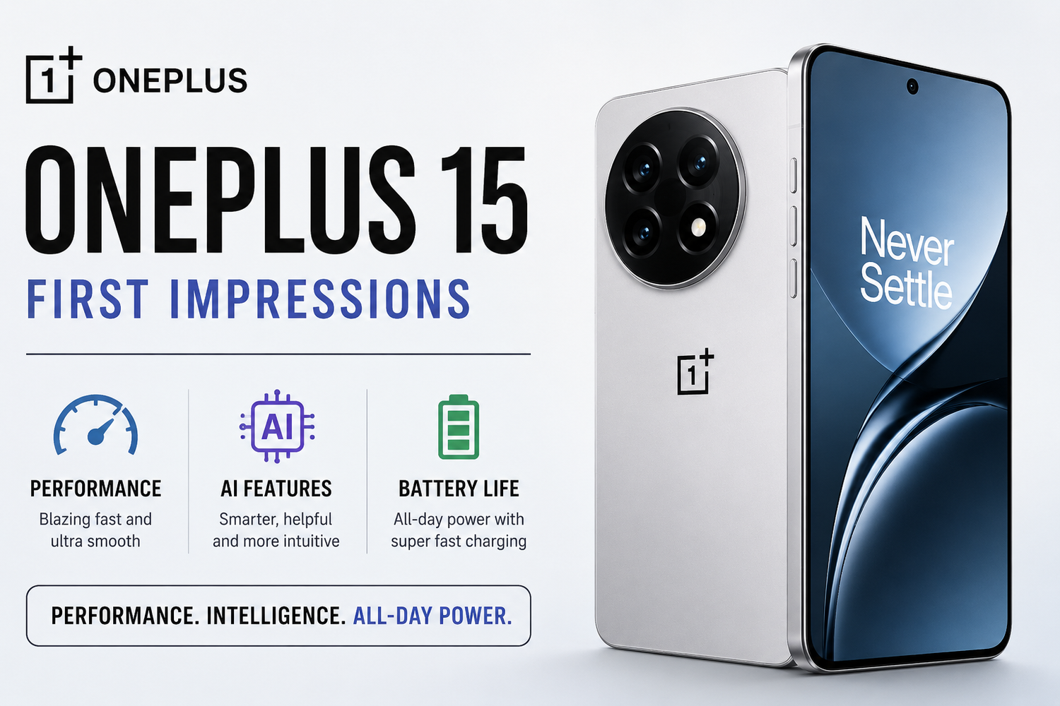 OnePlus 15 First Impressions: Performance, AI Features & Battery Life Explained