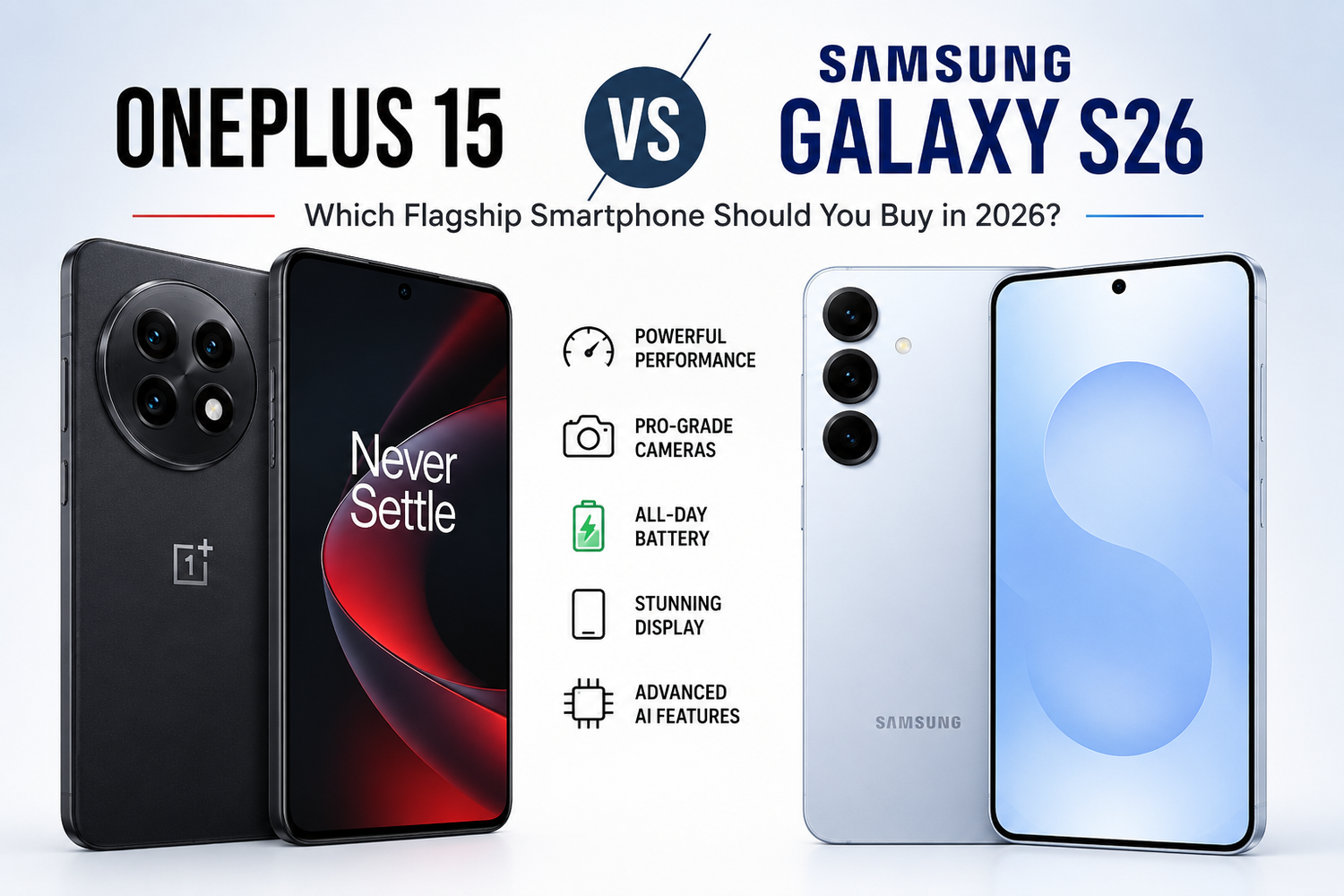 OnePlus 15 vs Samsung Galaxy S26: Which Flagship Smartphone Should You Buy in 2026?