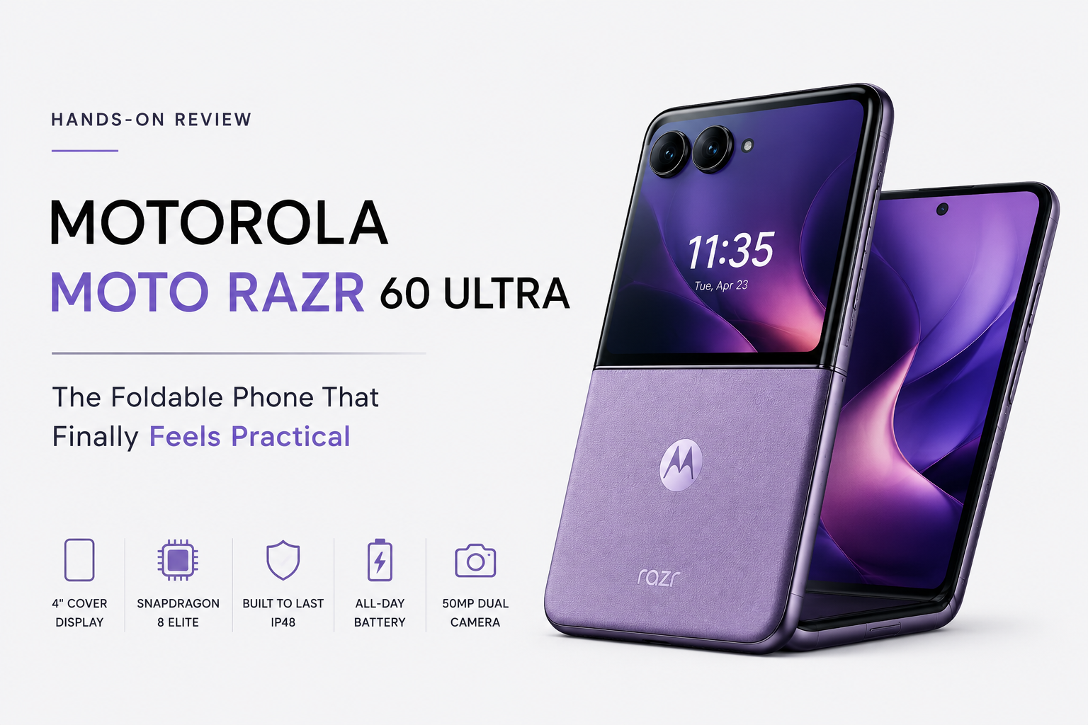Motorola Moto Razr 60 Ultra Hands-On: The Foldable Phone That Finally Feels Practical