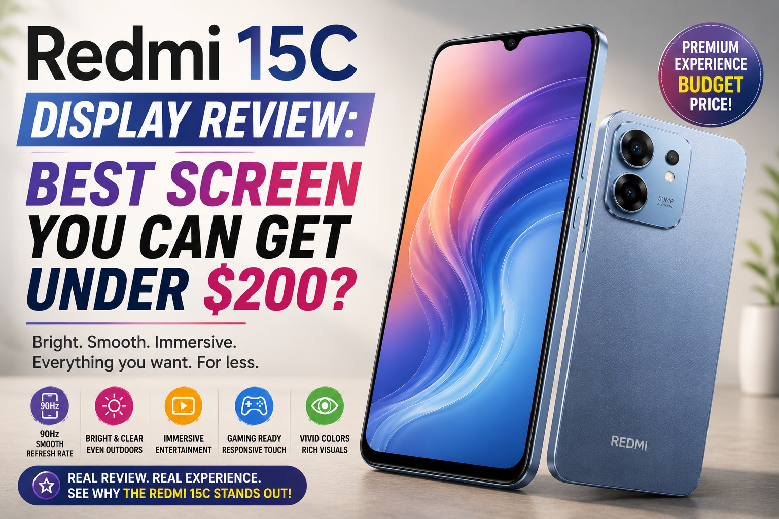 Redmi 15C Display Review: Best Screen You Can Get Under $200?