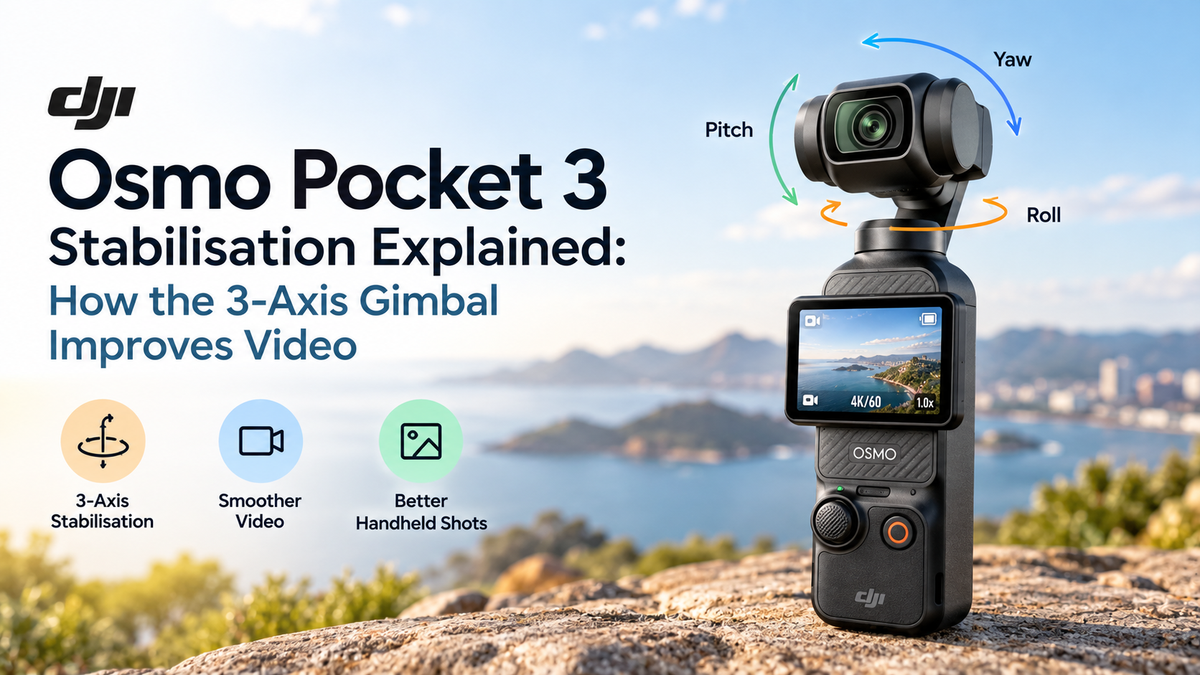 DJI Osmo Pocket 3 Stabilisation Explained: How the 3-Axis Gimbal Improves Video