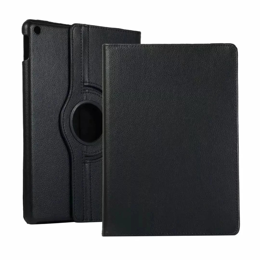 Techieexpert Generic Accessories 360 Rotating Leather Smart Case Cover For iPad Air 2nd Gen 9.7" - Black