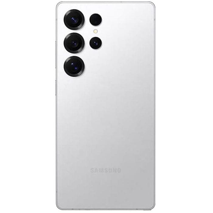 Samsung Galaxy S25 Ultra (S938B) Dual SIM 5G smartphone in Titanium Whitesilver featuring 12GB RAM, 256GB storage, a premium titanium frame, advanced AI-powered quad-camera system, immersive Dynamic AMOLED display, and flagship performance for photography, gaming, and productivity.