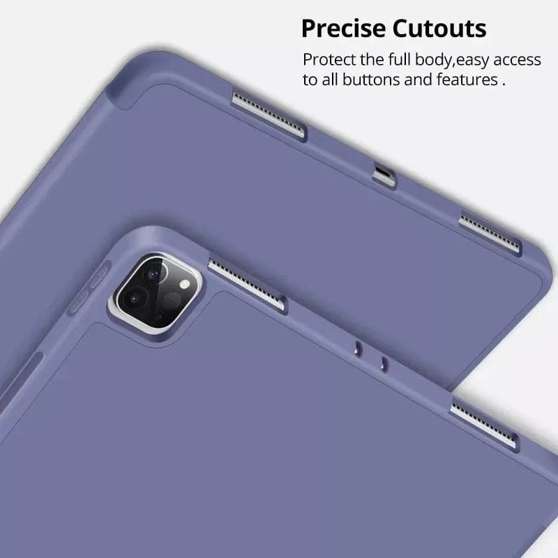 Techieexpert Generic Accessories Shockproof Smart Cover TPU Case For iPad 5th Gen 9.7" - Navy Blue