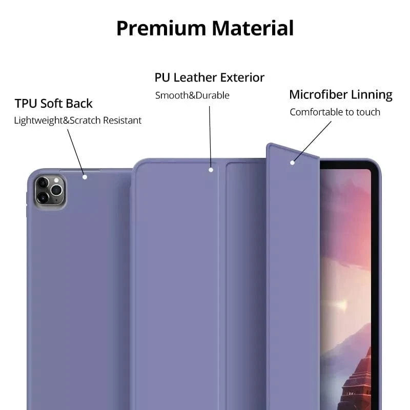 Techieexpert Generic Accessories Shockproof Smart Cover TPU Case For iPad Pro 11" 1st Gen - Grey