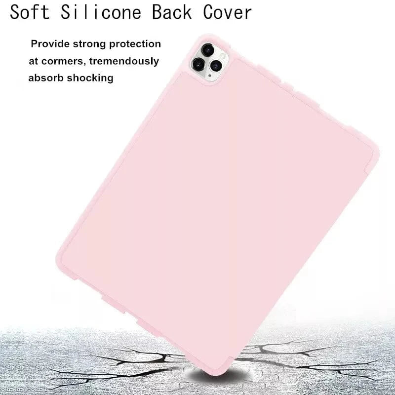 Techieexpert Generic Accessories Shockproof Smart Cover TPU Case For iPad Air 4th Gen 10.9" Pen Slot - Black