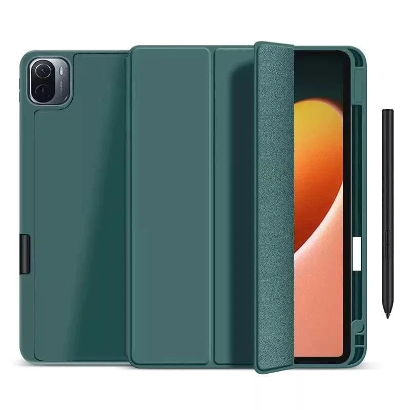 Techieexpert Generic Accessories Shockproof Smart Cover TPU Case For iPad 10th Gen 10.9" 2022 Pen Slot - Dark Green