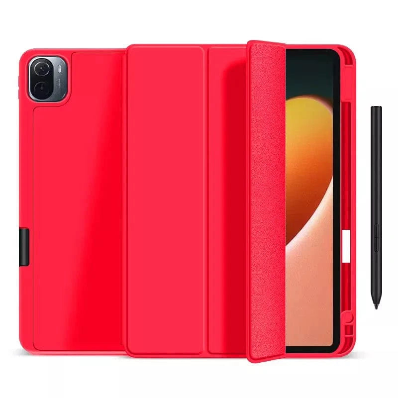 Techieexpert Generic Accessories Shockproof Smart Cover TPU Case For iPad 10th Gen 10.9" 2022 Pen Slot - Red