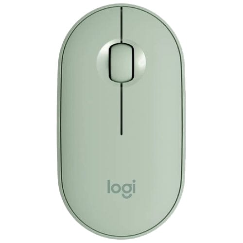 Logitech Gadgets Eucalyptus Green Logitech Pebble M350 Wireless and Bluetooth Mouse