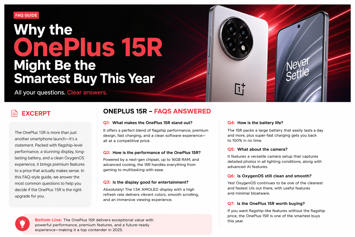 Why the OnePlus 15R Might Be the Smartest Buy This Year