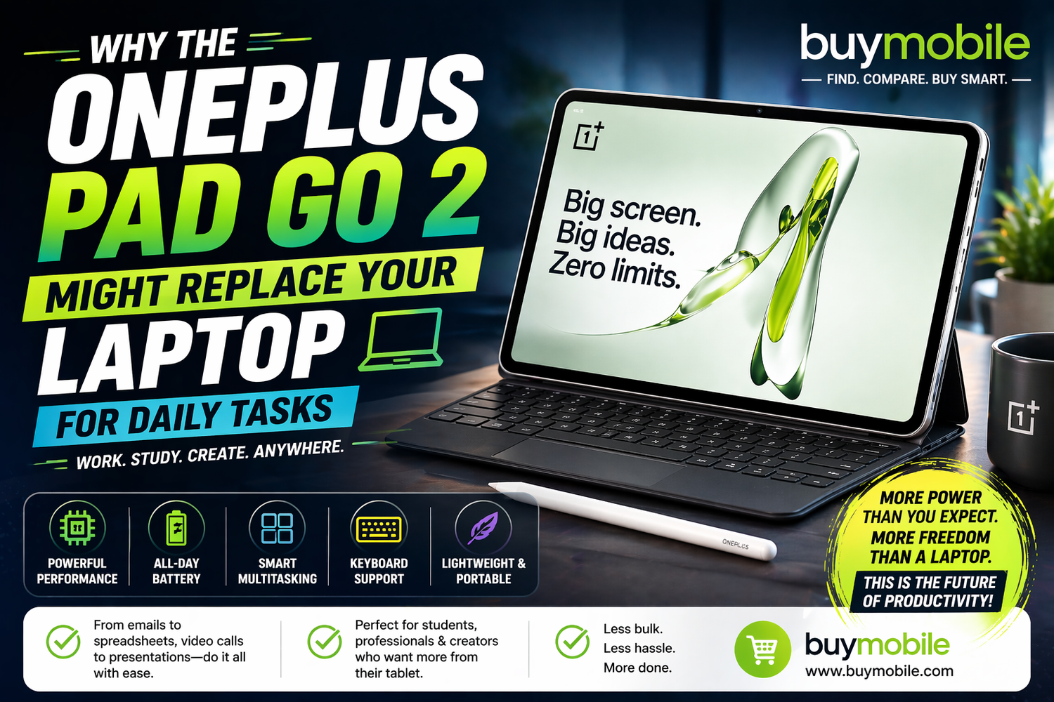 Why the OnePlus Pad Go 2 Might Replace Your Laptop for Daily Tasks