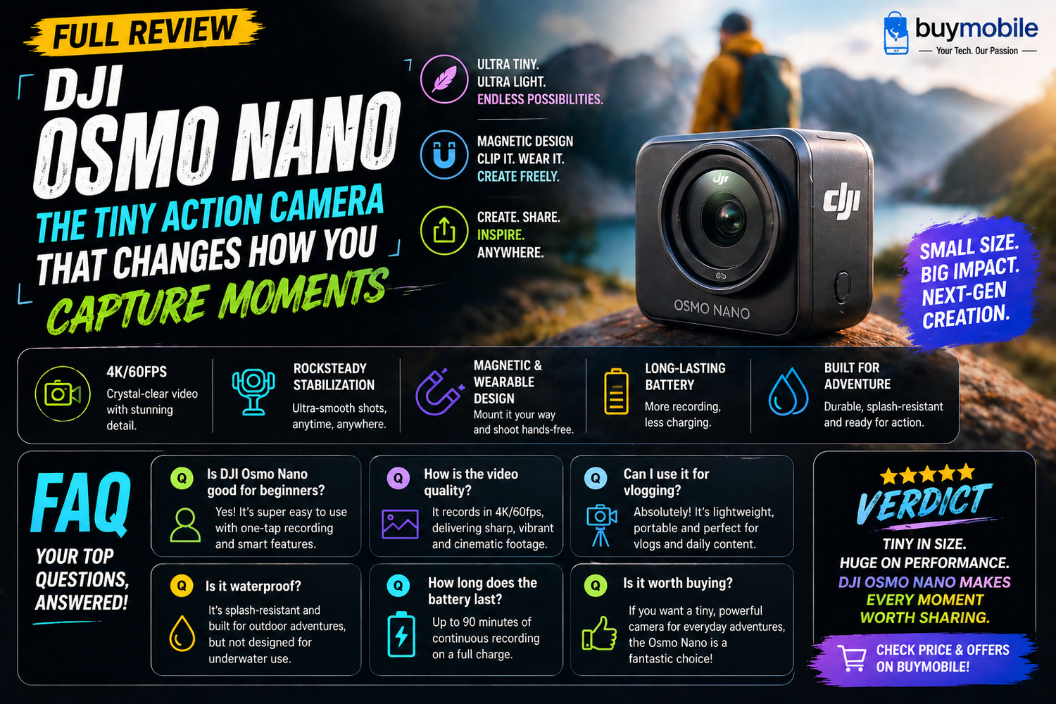 DJI Osmo Nano Review: The Tiny Action Camera That Changes How You Capture Moments