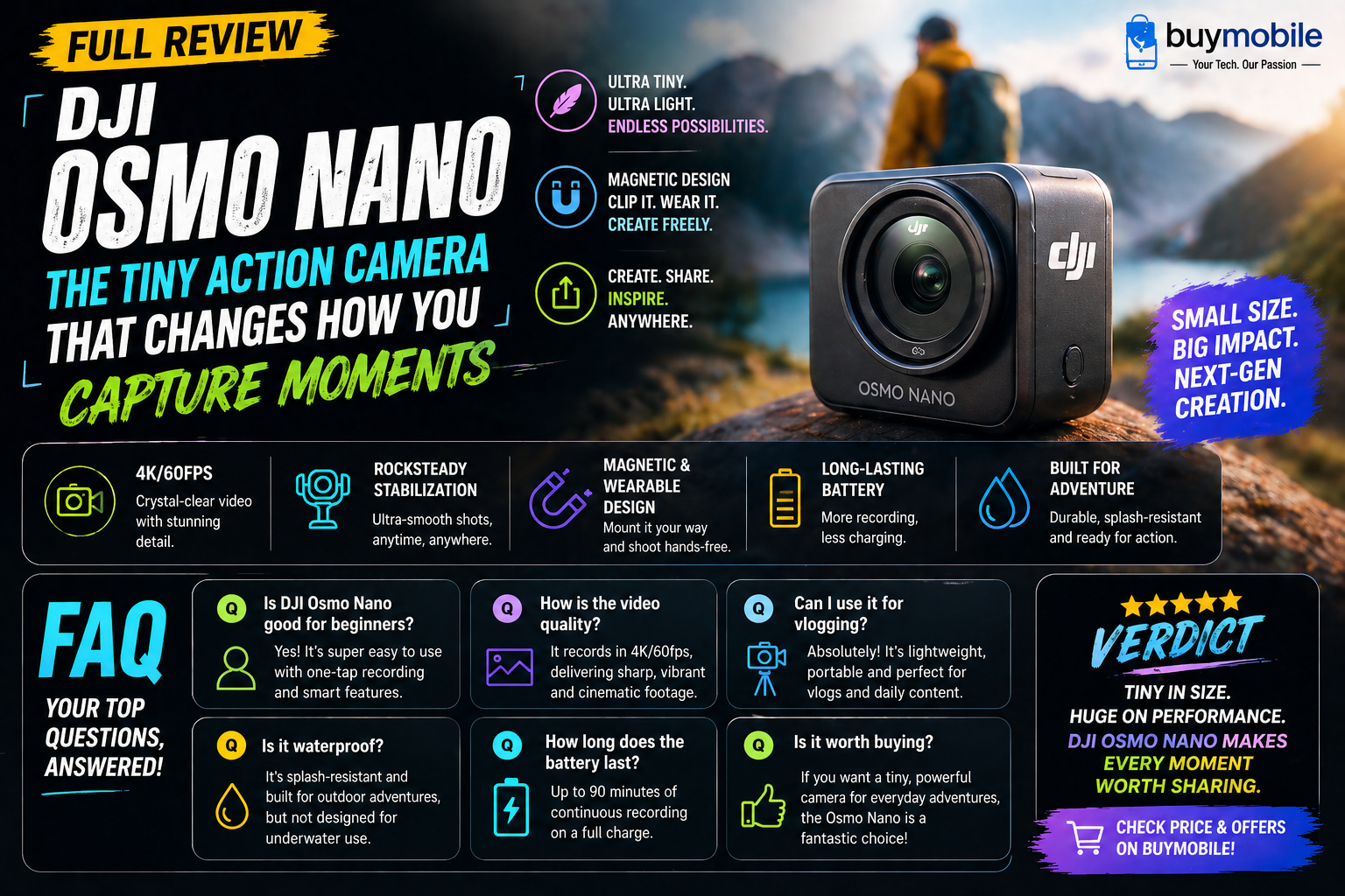 DJI Osmo Nano Review: The Tiny Action Camera That Changes How You Capture Moments