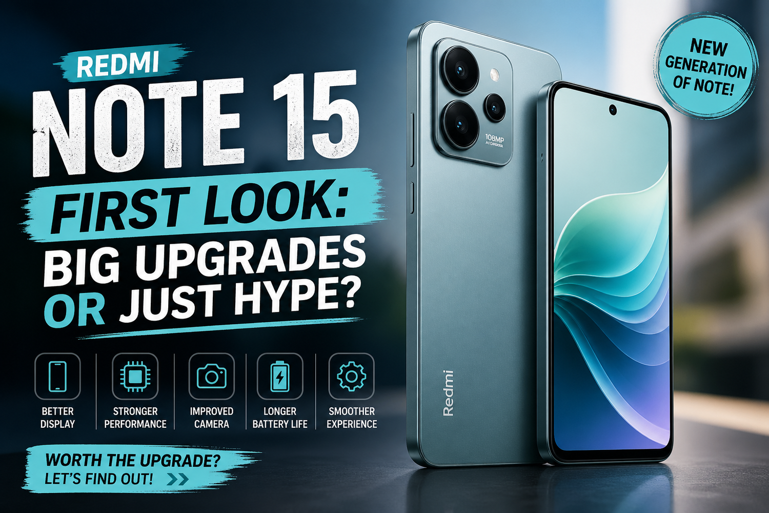 Redmi Note 15 First Look: Big Upgrades or Just Hype?