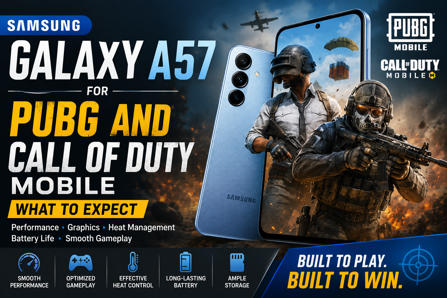Samsung Galaxy A57 for PUBG and Call of Duty Mobile: What to Expect