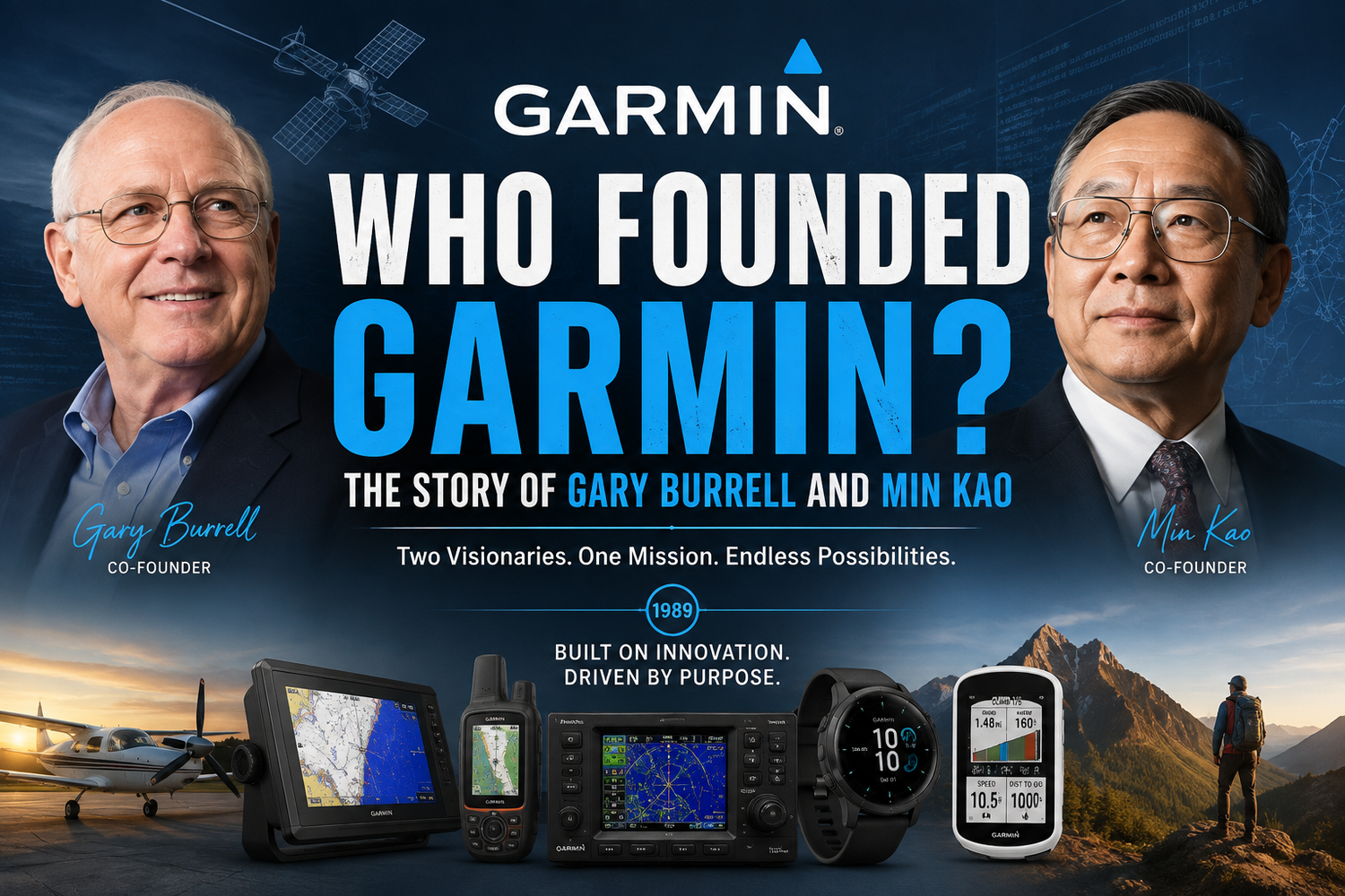 Who Founded Garmin? The Story of Gary Burrell and Min Kao