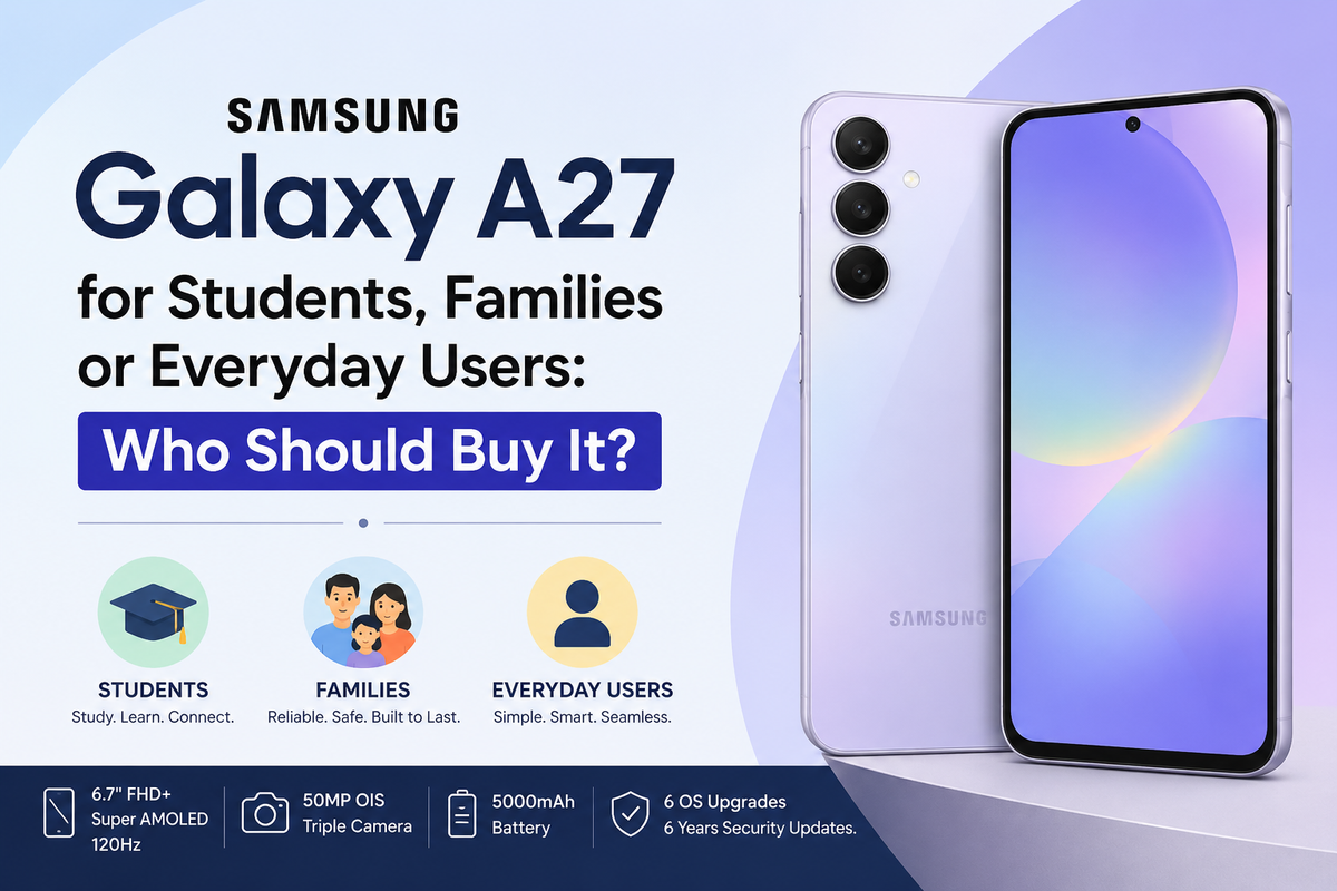 Samsung Galaxy A27 for Students, Families or Everyday Users: Who Should Buy It?