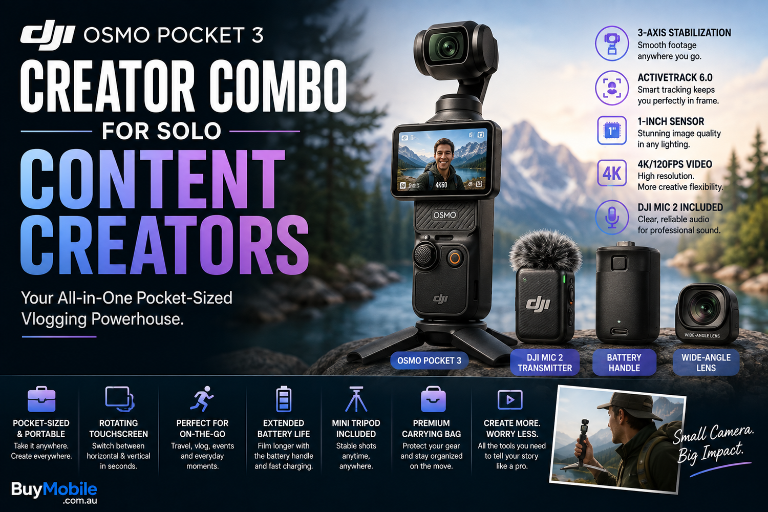 DJI Osmo Pocket 3 Creator Combo for Solo Content Creators: Is It the Perfect Vlogging Kit?