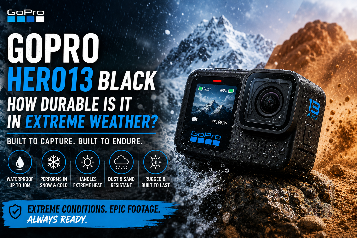 How Durable Is the GoPro HERO13 Black in Extreme Weather?