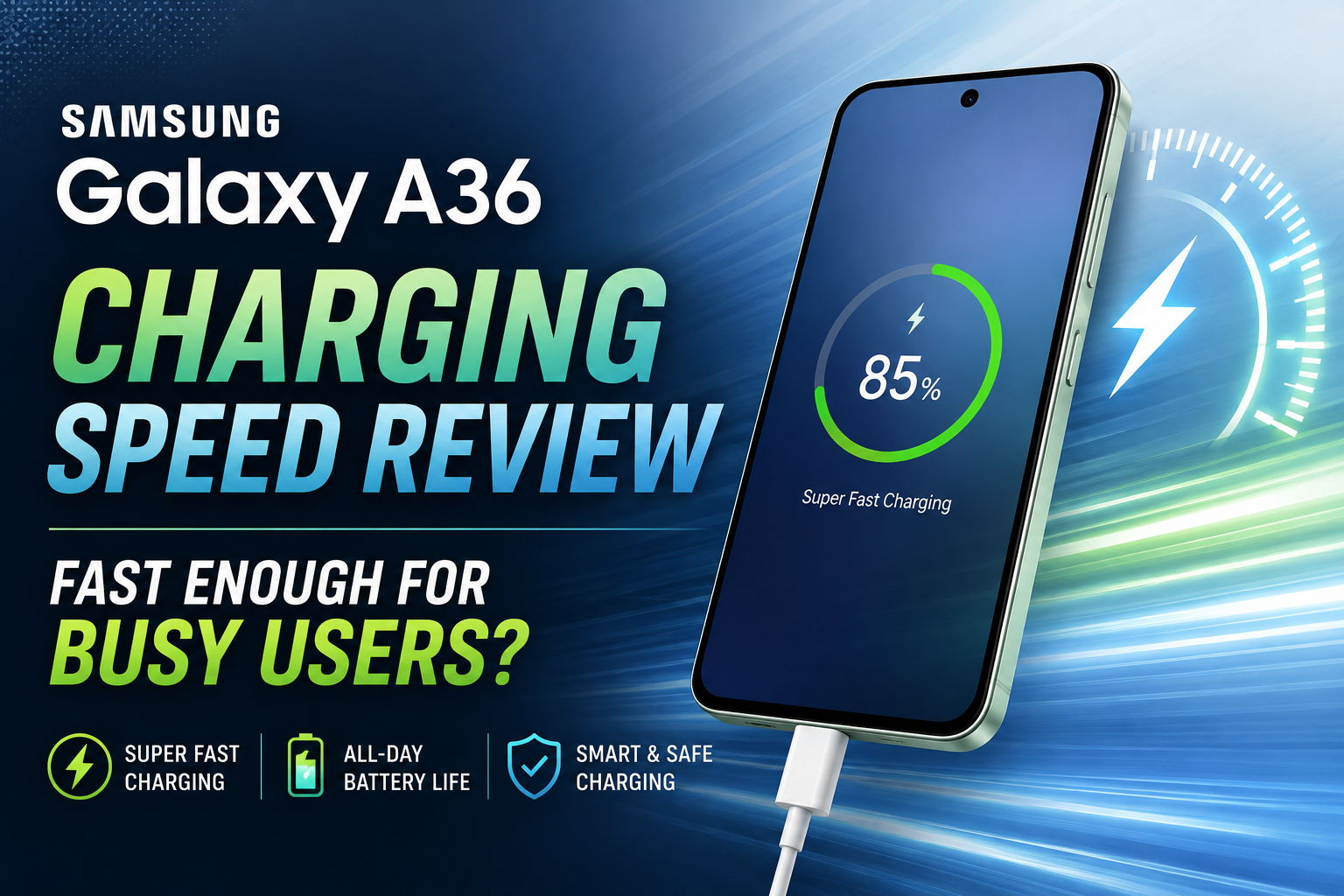 Samsung Galaxy A36 Charging Speed Review: Fast Enough for Busy Users?
