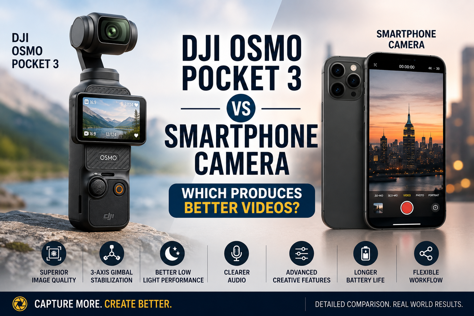 DJI Osmo Pocket 3 vs Smartphone Camera: Which Produces Better Videos?
