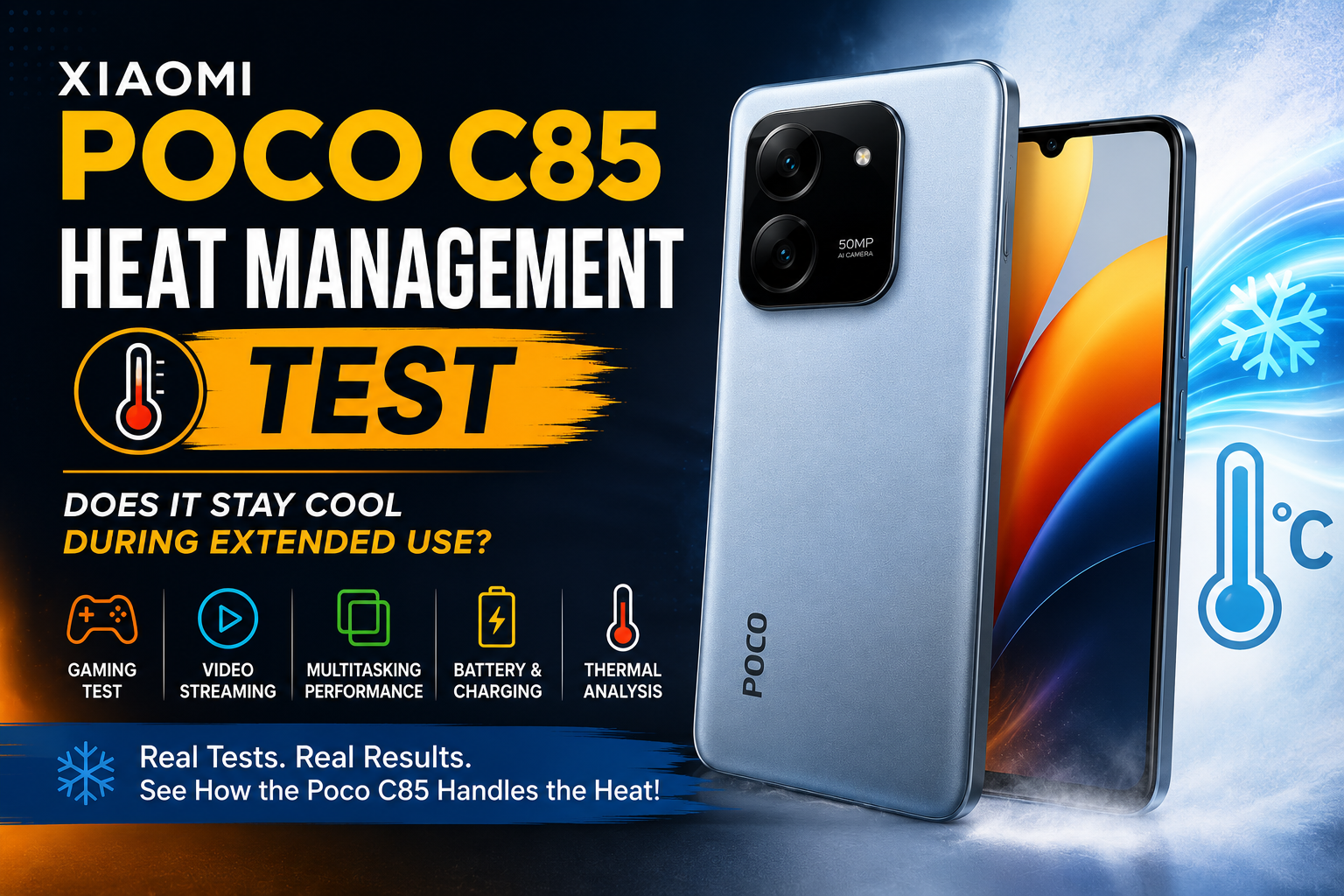 Xiaomi Poco C85 Heat Management Test: Does It Stay Cool During Extended Use?