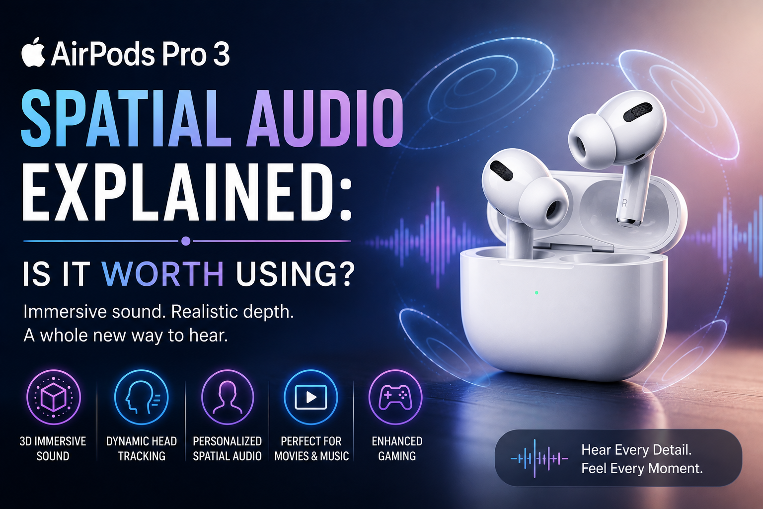 Apple AirPods Pro 3 Spatial Audio Explained: Is It Worth Using?