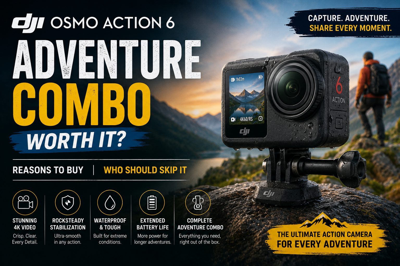 Reasons to Buy the DJI Osmo Action 6 Adventure Combo and Who Should Skip It