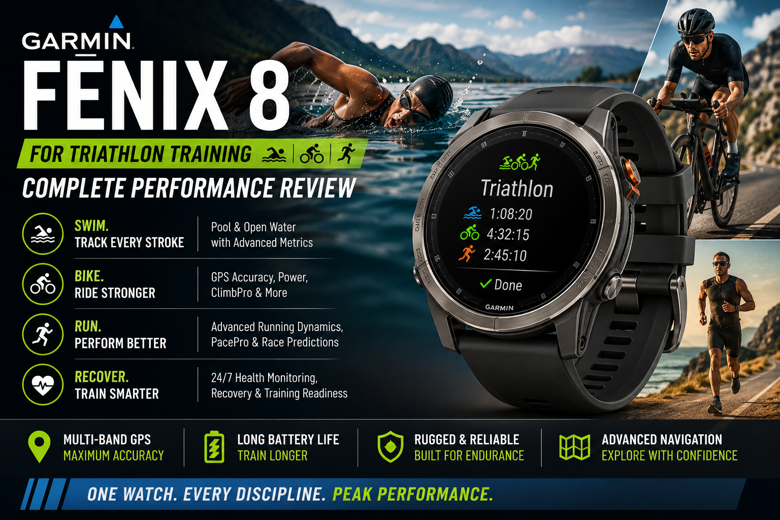 Garmin Fenix 8 for Triathlon Training: Complete Performance Review
