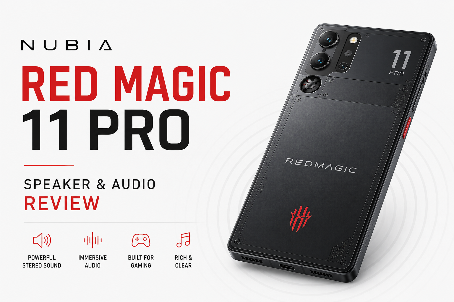 Nubia Red Magic 11 Pro Speaker and Audio Review: Is It Built for Immersive Gaming?