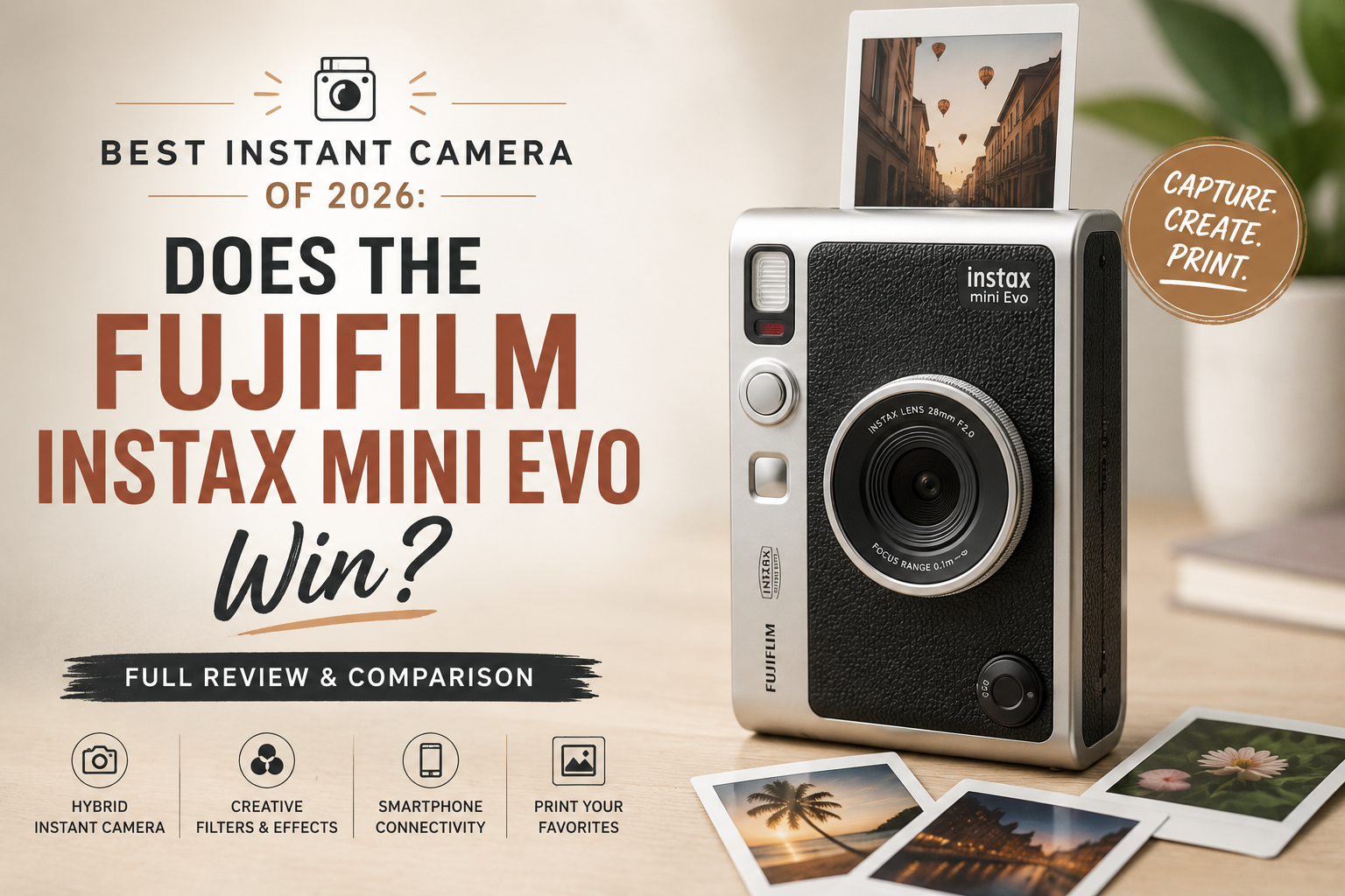 Best Instant Camera of 2026: Does the Fujifilm Instax Mini Evo Win?