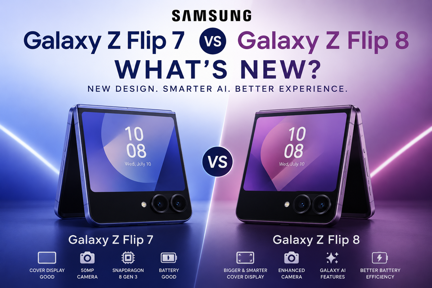 Samsung Galaxy Z Flip 7 vs Galaxy Z Flip 8: What's New?