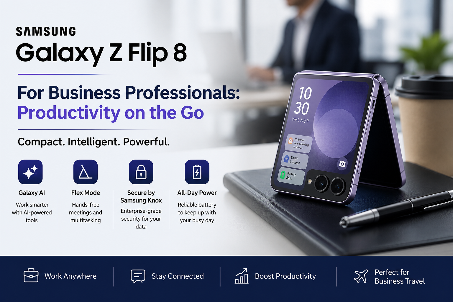 Samsung Galaxy Z Flip 8 for Business Professionals: Productivity on the Go