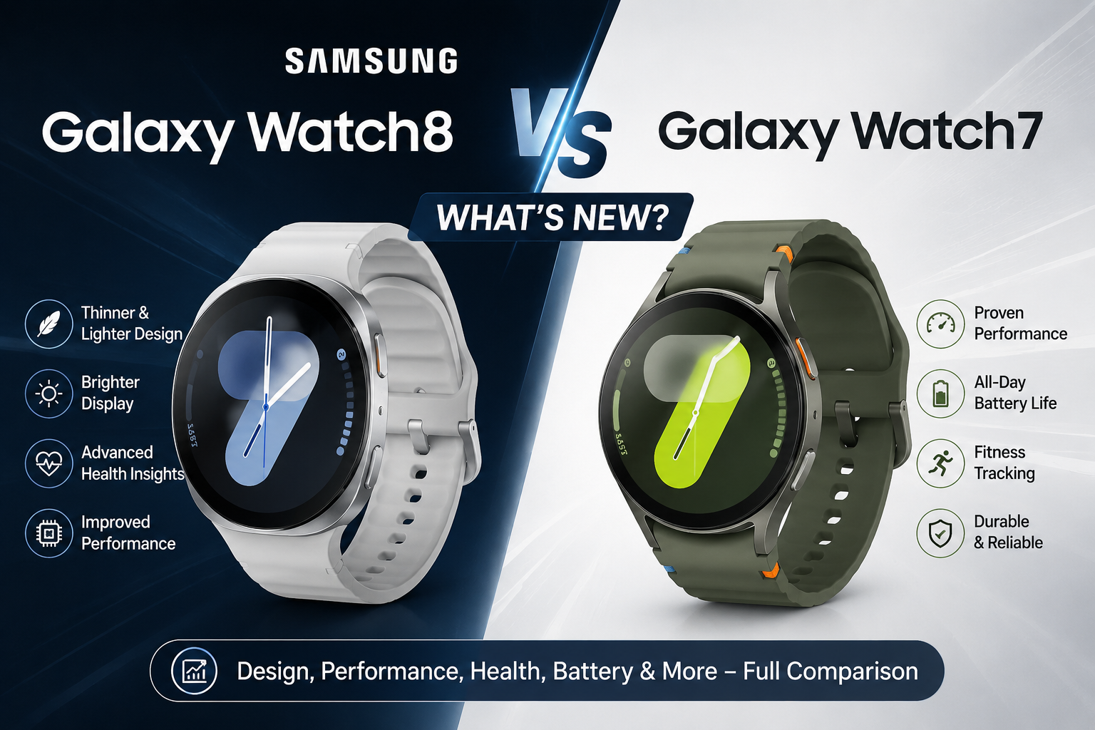Samsung Galaxy Watch8 vs Galaxy Watch7: What's New?