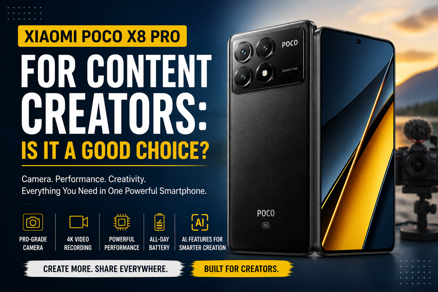 Xiaomi Poco X8 Pro for Content Creators: Is It a Good Choice?